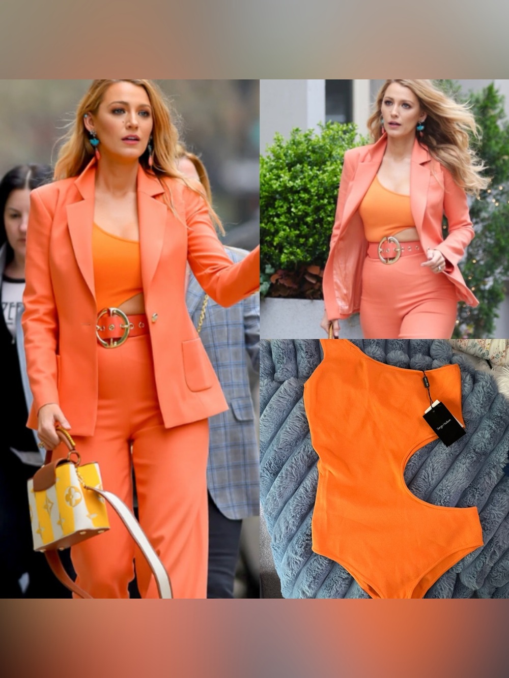 Sergio Hudson One-Shoulder cutout Bodysuit Aso Blake Lively NWT L - Picture 9 of 9